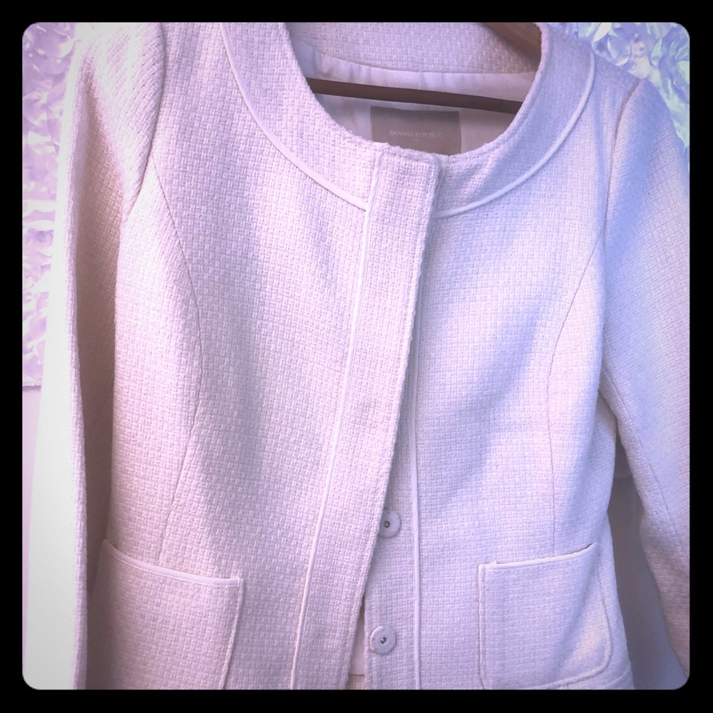 Wool cream jacket. Dress up or down with dresses